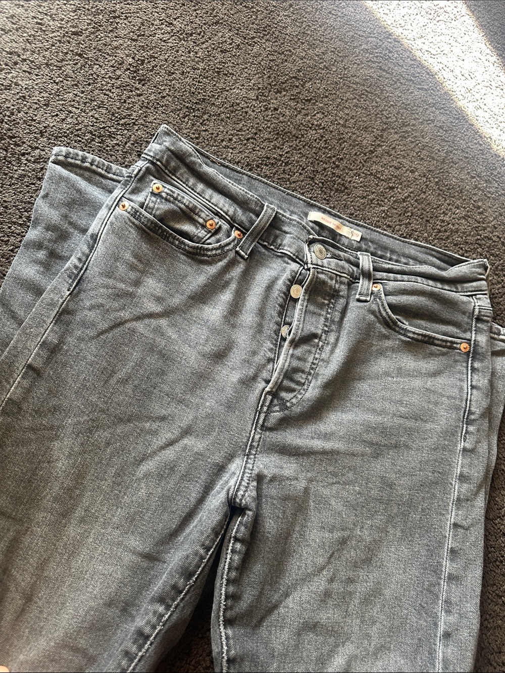 LEVIS Wedgie Skinny Gray/Black Jeans